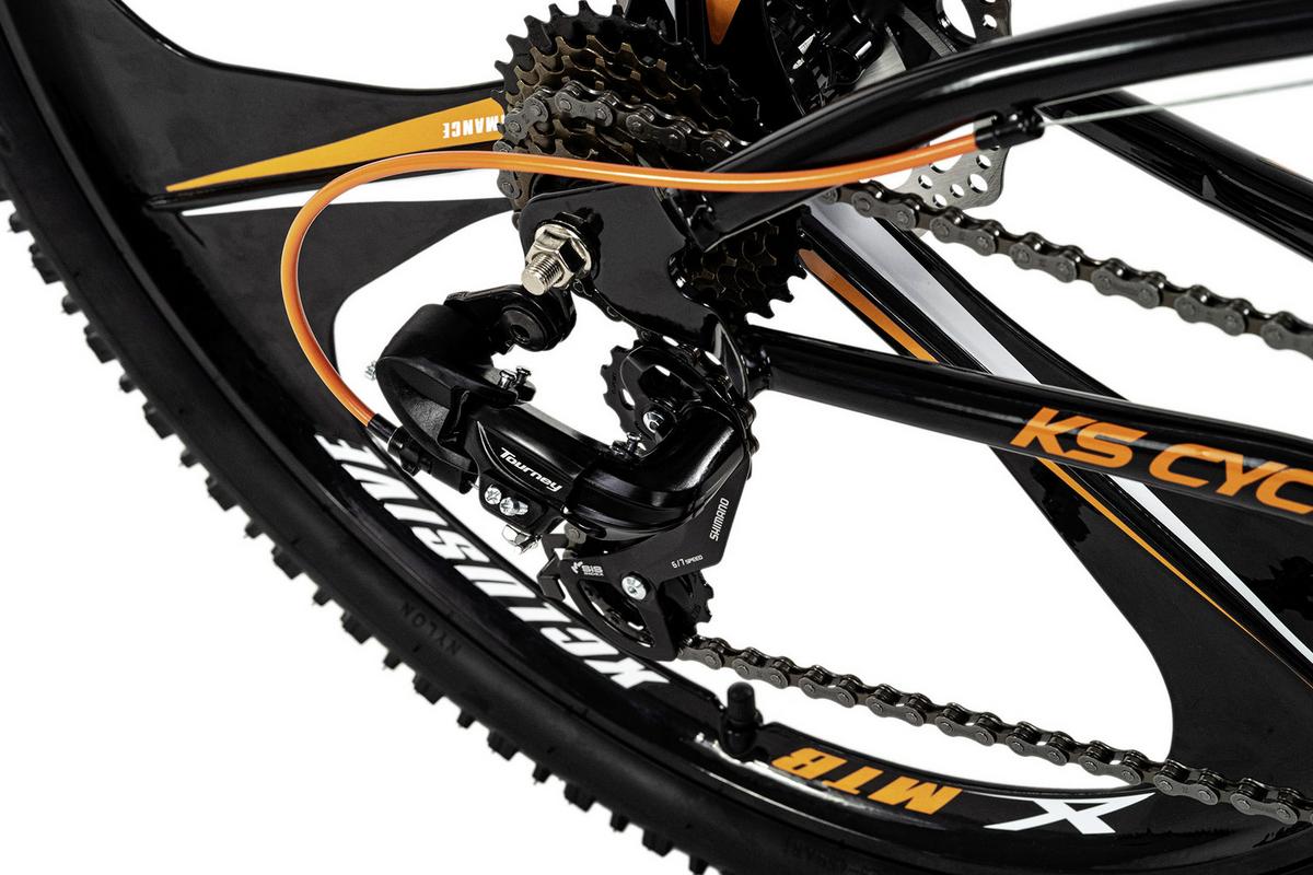 Mountainbike Fully 26 Zoll Bliss 21 Gänge - Schwarz, Basics, Metall (180/100/70cm) - KS Cycling