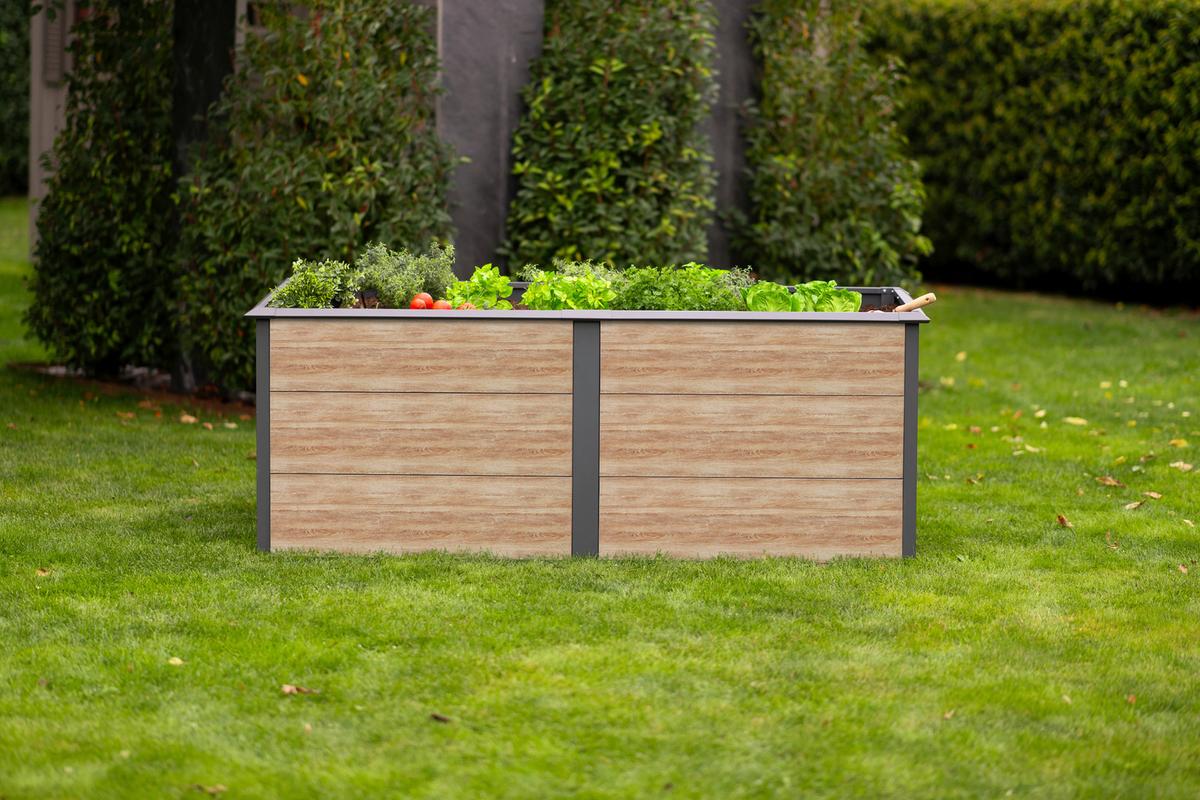 Hochbeet Primus-Multi XL - Lärchefarben, KONVENTIONELL, Metall (100/200/77cm)