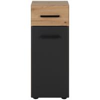 Alsószekrény Calvi - tölgyfa/szürke, Modern, faalapú anyag (30/76/30cm) - Mömax