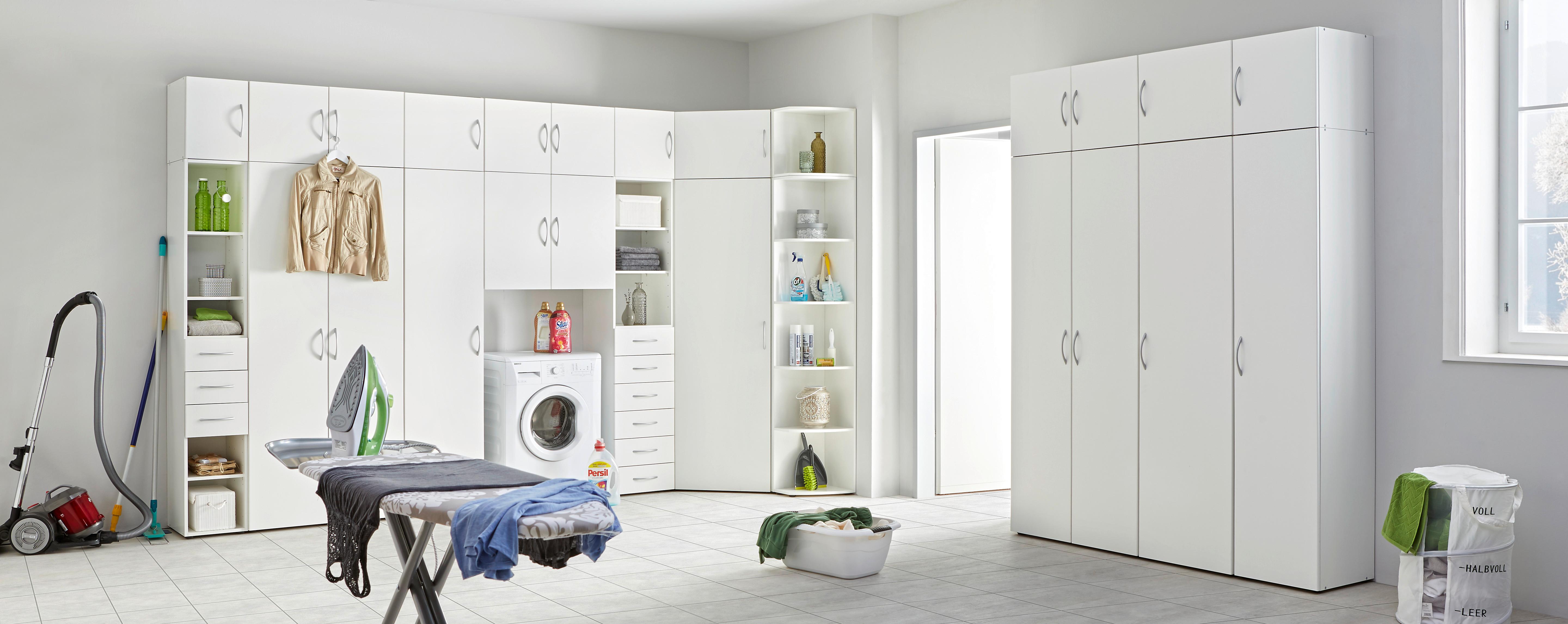 ROHOVÁ SKRIŇA MRK - biela/hliníková, Konventionell, kompozitné drevo/plast (80/185/80cm) - Mömax
