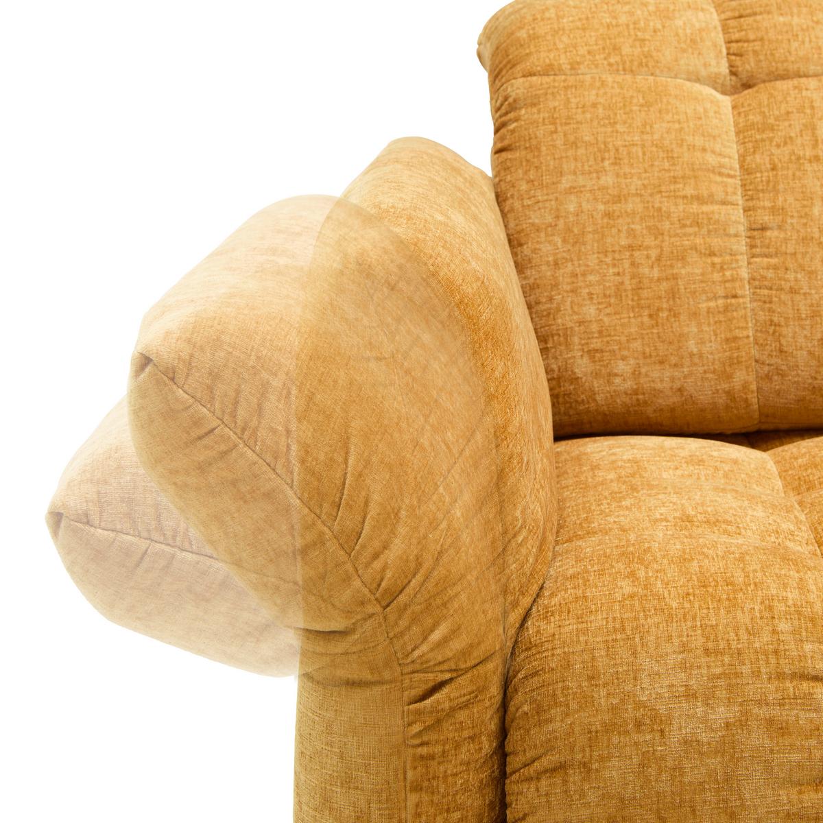 Rohová sedačka NEW YORK, pravá, bronzová tkanina NILE - černá/bronzová, Moderní, kov/kompozitní dřevo (261/87-104/288cm) - Premium Living