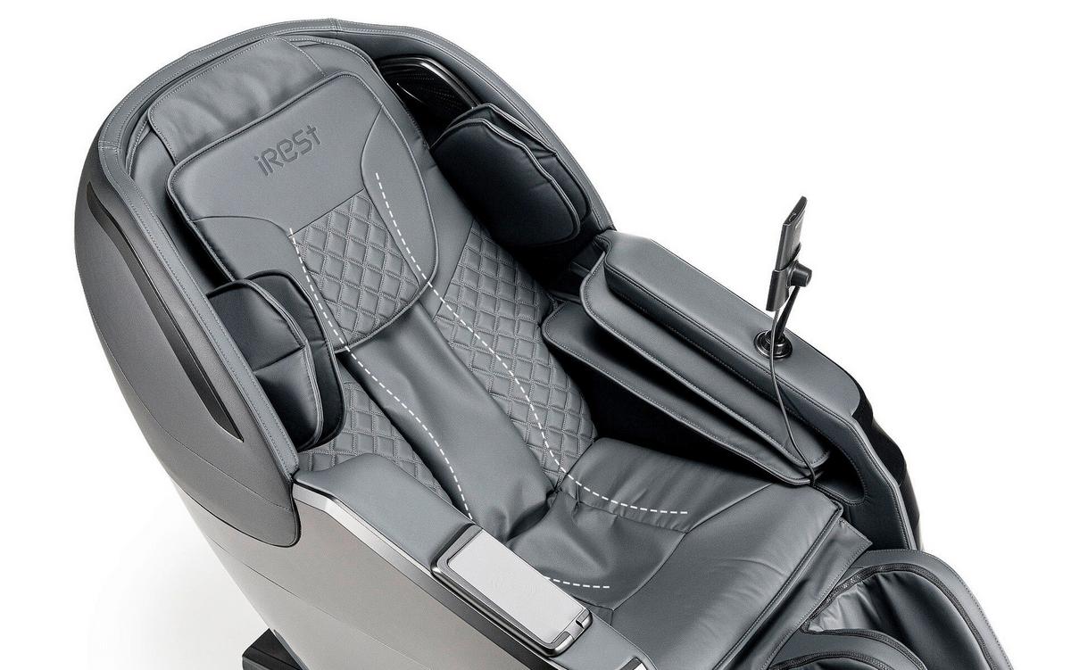 MASSAGESESSEL Schwarz B: 76cm - Schwarz, Basics, Kunststoff/Textil (76/113/155-175cm) - iRest