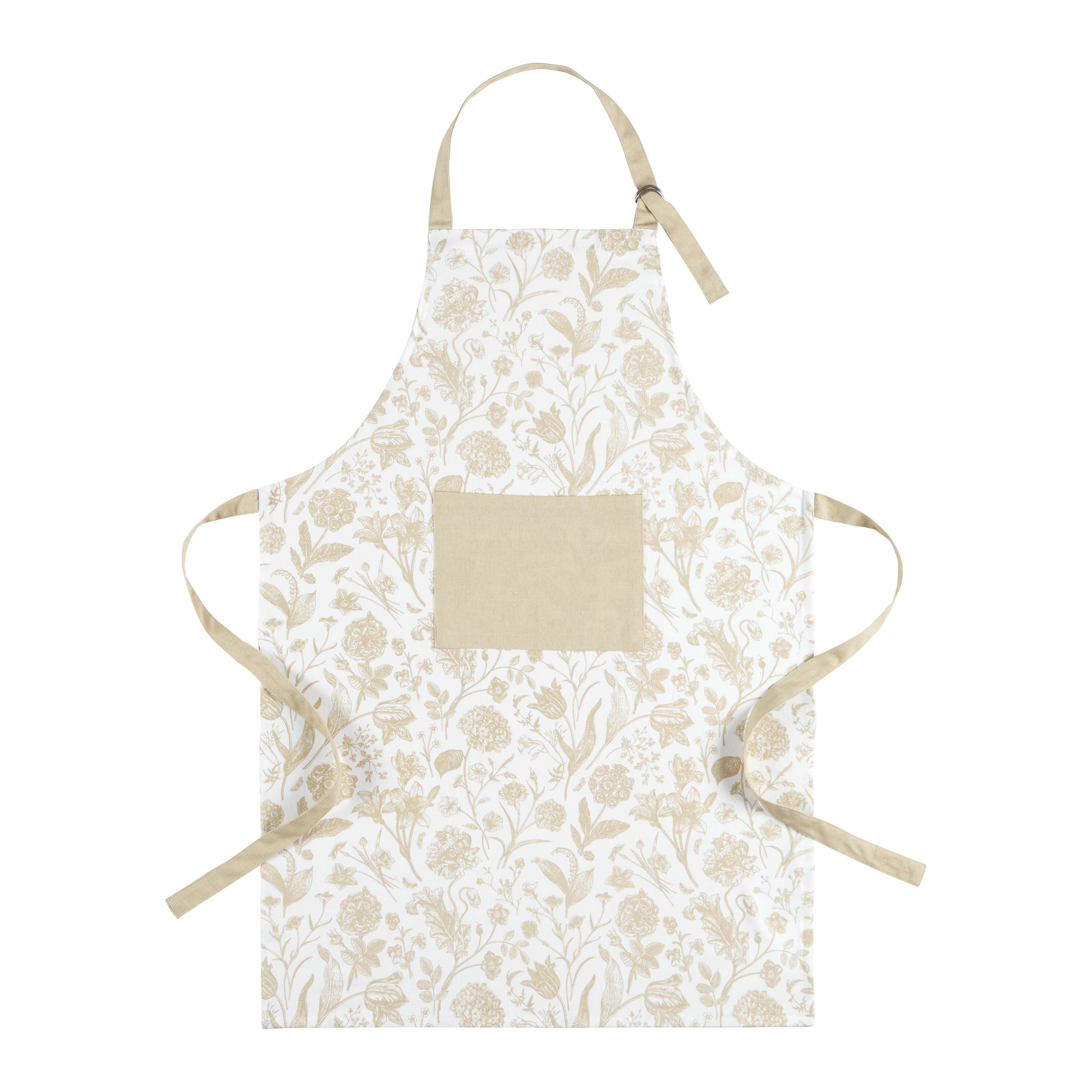 Schürze Lisa - Beige, MODERN, Textil (60/90cm) - Luca Bessoni