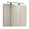 Spiegelschrank Capri Weiß B: 85 Cm - Weiß, MODERN, Glas/Holz (85/74/18cm) - Stylife