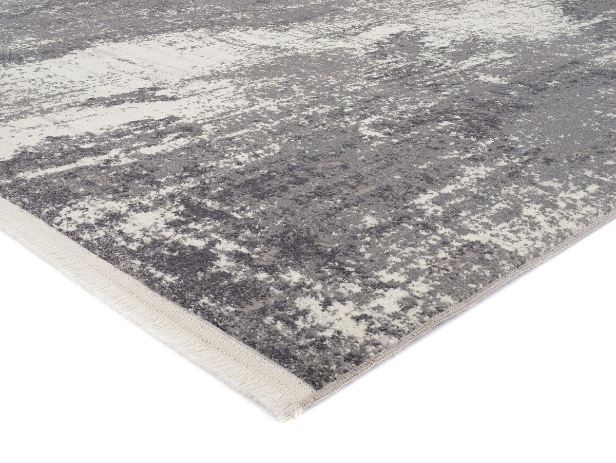 Webteppich Grau Limoges 65x130 cm - Grau, Design, Textil (65/130cm) - Novel