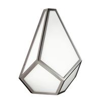 Wandleuchte Fe-Diamond1 - Nickelfarben, Basics, Metall (22,9/13,3/30,5cm) - Elstead Lighting