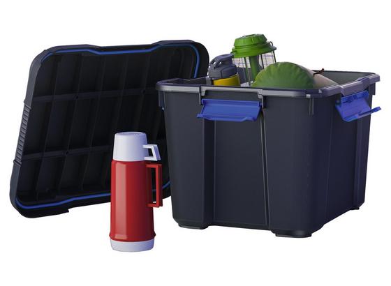Aufbewahrungsbox Scuba M Premium 43l Schwarz - Blau/Schwarz, KONVENTIONELL, Kunststoff (49,4/39/34cm) - Keter Aufbewahrungsbox Scuba M Premium 43l Schwarz - Blau/Schwarz, KONVENTIONELL, Kunststoff (49,4/39/34cm) - Keter