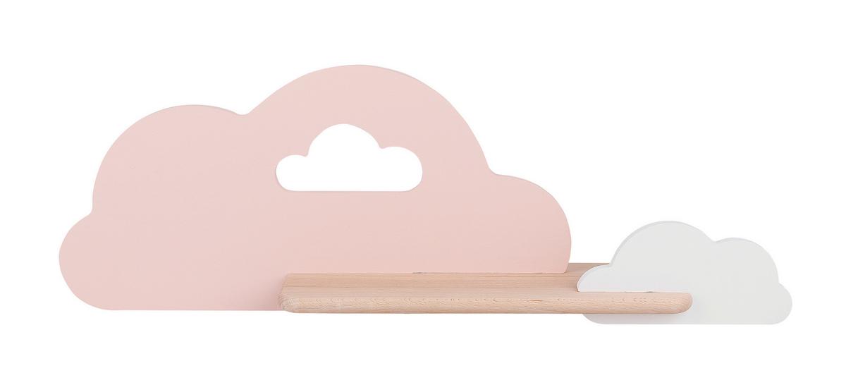 Kinderwandleuchte 21-75703 Cloud - Pink/Weiß, Basics, Holz/Holzwerkstoff (53/12/18.5cm)