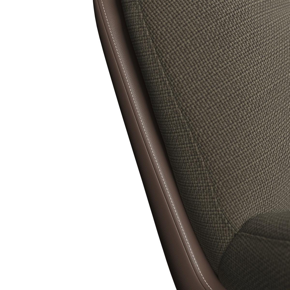 Houpací křeslo ELEA, hnědá, max. 140 kg - černá/přírodní barvy, Moderní, kov/dřevo (103/79/109cm) - Bessagi Home