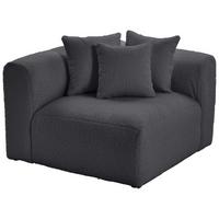 Modul Sofa Bloom Ecke Dunkelgrau - Dunkelgrau, Trend, Textil (115/70/115cm) - Livetastic