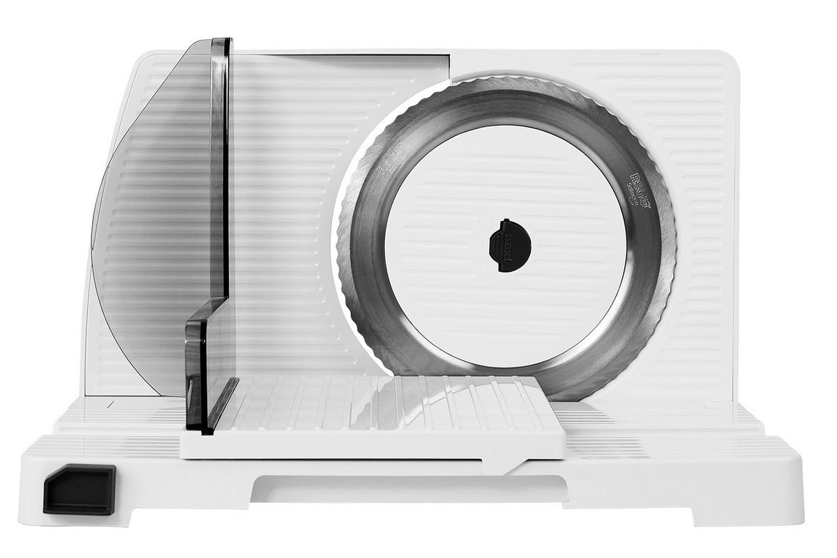 Allesschneider 65w, Stufenlose Regelung - Weiß Hochglanz, Design, Kunststoff/Metall (26,5/21,0/34,0cm) - Ritter