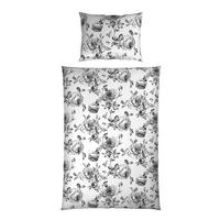 Bettwäsche Rose - Schwarz, ROMANTIK / LANDHAUS, Textil - James Wood