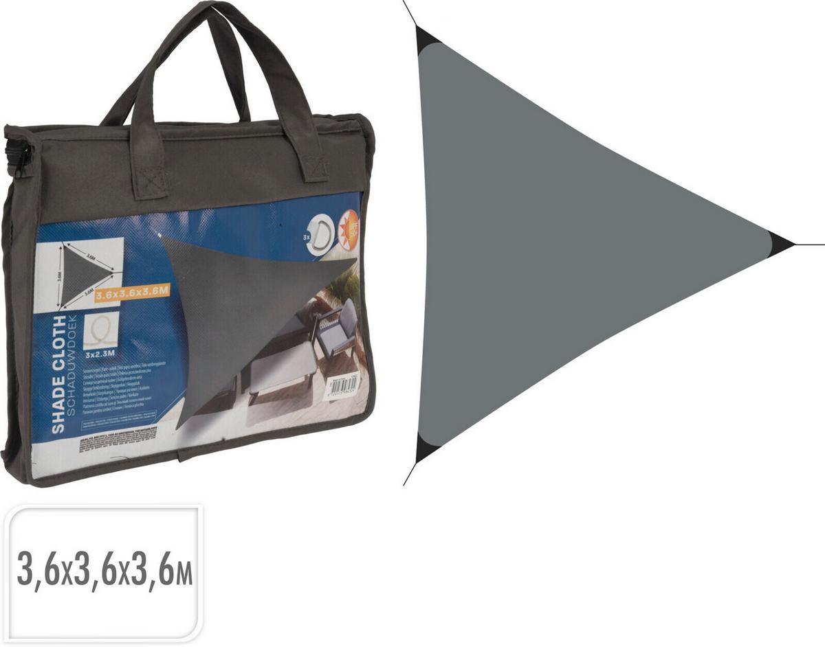 Kerti Napvitorla Kb. 360/360/360cm - Basics, műanyag (360/360/360cm)