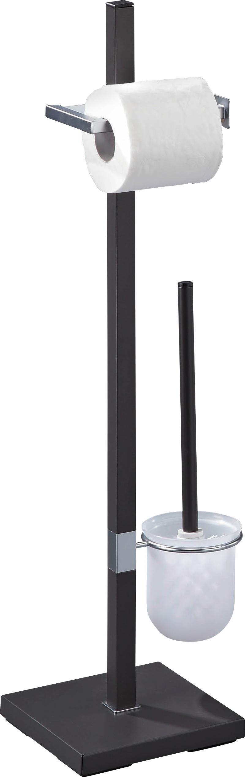 Toilettenpapierhalter Mode - Anthrazit, MODERN, Metall (22/76/18cm) - Homezone