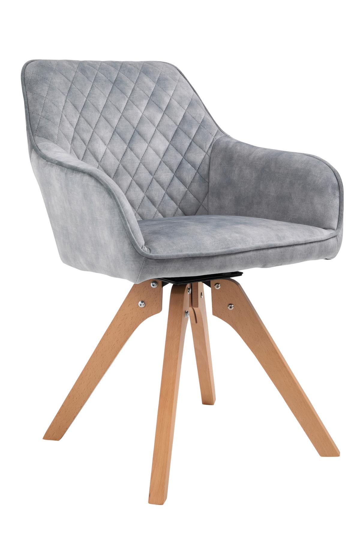 Tischgruppe Weiß/Grau B: 160 cm - Weiß/Naturfarben, MODERN, Holz/Holzwerkstoff (160/90/76cm) - Livetastic