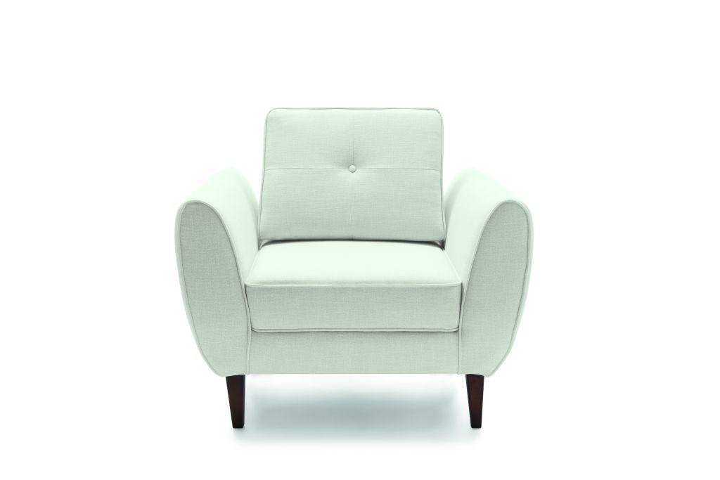 Sessel Candy Hellgrau B: 102 cm - Erlefarben/Hellgrau, MODERN, Textil (102/86/94cm)