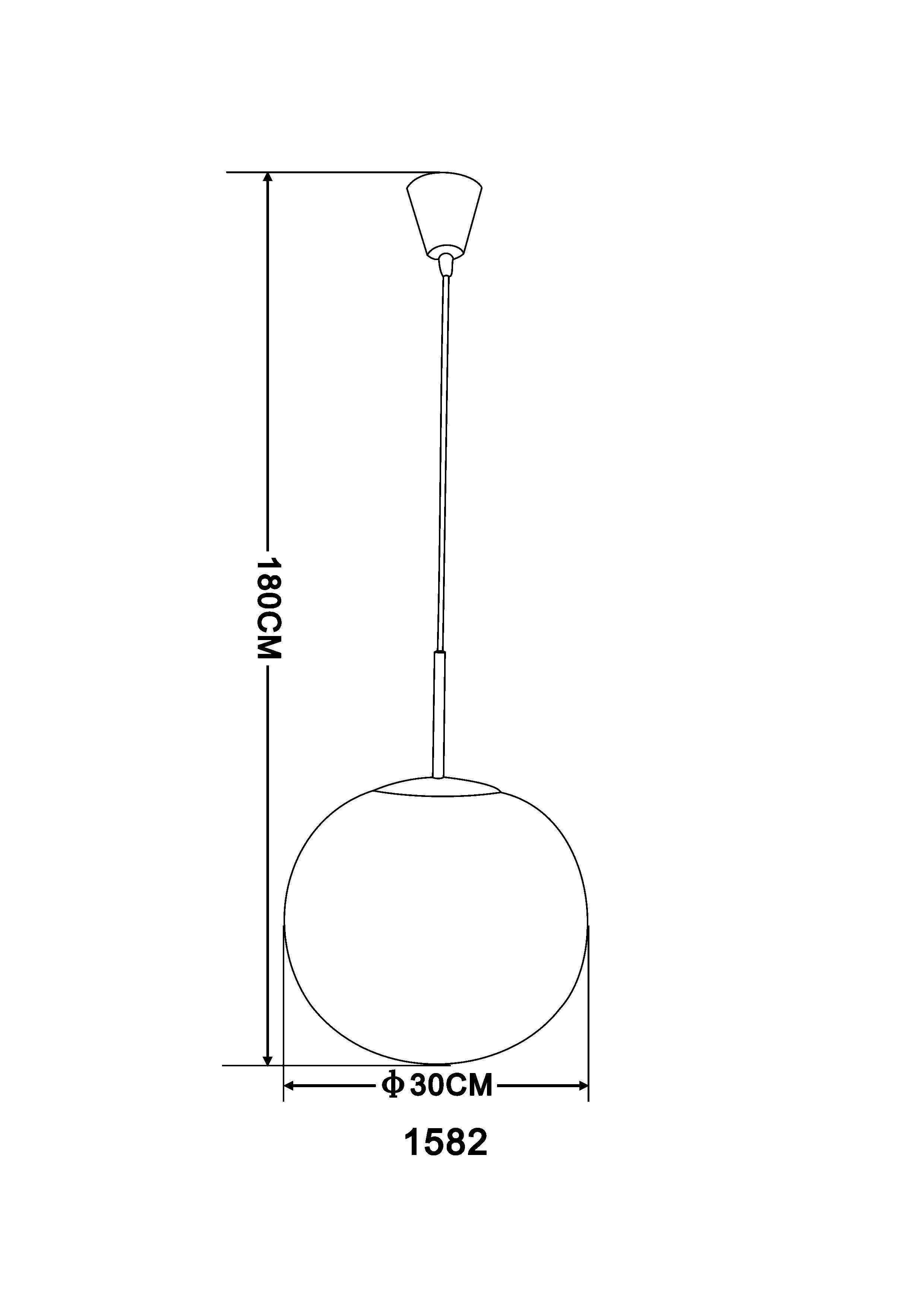 Hängeleuchte Balla H: 180 cm 1-Flammig, Opalglas-Kugel - Opal/Nickelfarben, Basics, Glas/Metall (30/180cm) - Globo