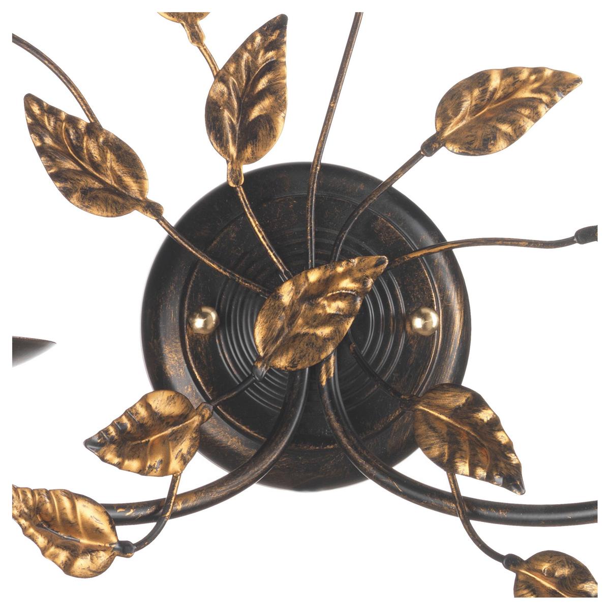 Wandleuchte Collana Bronzefarben L: 36 cm - Bronzefarben, KONVENTIONELL, Metall (36/16/42cm)
