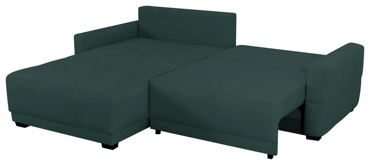 Ecksofa Mount Petrol S: 237x186 cm - Petrol, Design, Textil (237/186cm) - MID.YOU