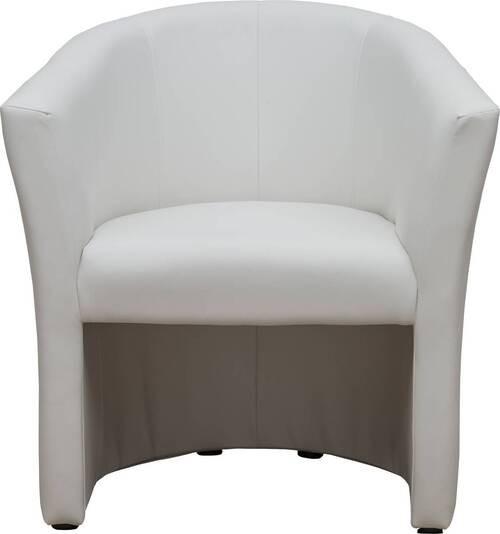 Fotel Bob - fehér, Basics, textil (66/77/65cm) - Best Price