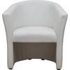 Fotel Bob - fehér, Basics, textil (66/77/65cm) - Best Price