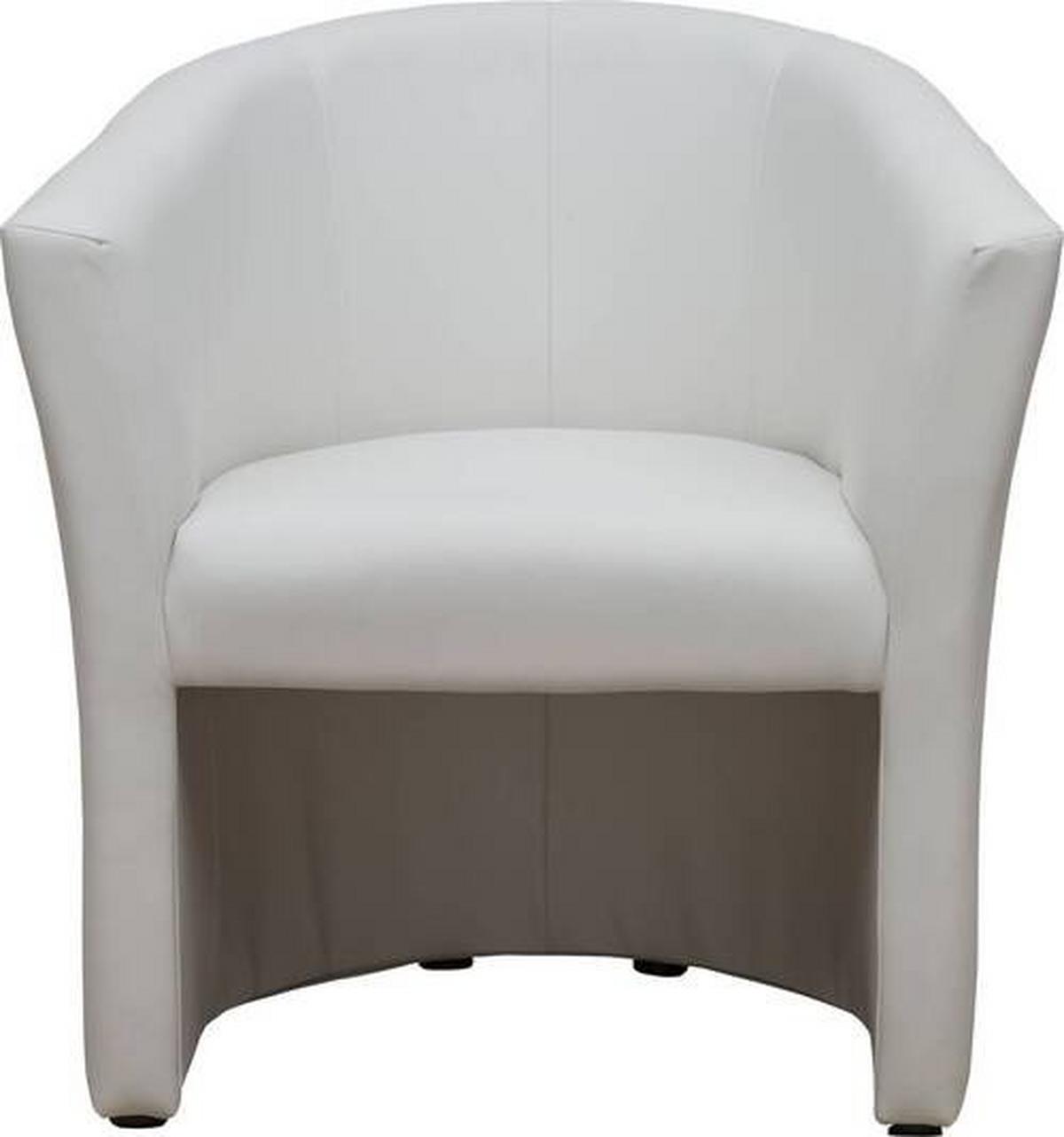 Fotel Bob - fehér, Basics, textil (66/77/65cm) - Best Price