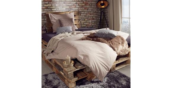 Bettwäsche 140x200 cm Veli Taupe - Taupe, ROMANTIK / LANDHAUS, Textil (140/200cm) - James Wood