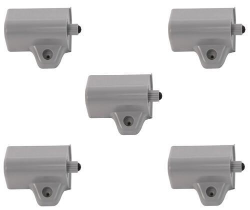Türdämpfer Drehtüren Packs 5 Stück - Alufarben, Metall (1/1/1cm)