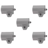 Türdämpfer Drehtüren Packs 5 Stück - Alufarben, Metall (1/1/1cm)