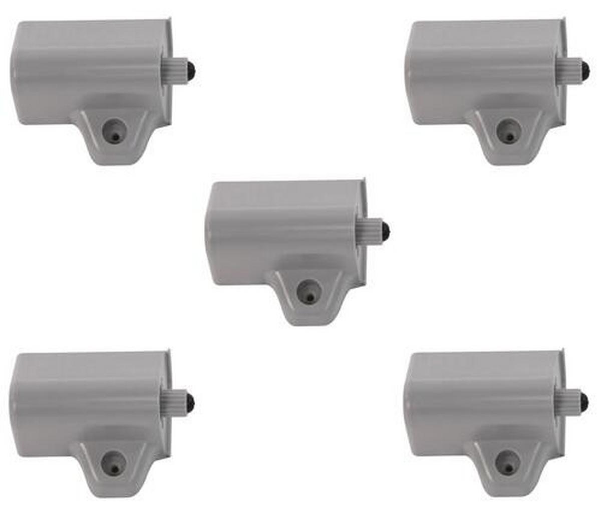 Türdämpfer Drehtüren Packs 5 Stück - Alufarben, Metall (1/1/1cm)