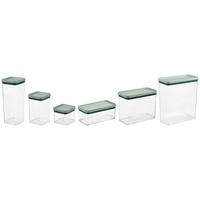 Aufbewahrungsdose Naomi - Transparent/Grün, KONVENTIONELL, Kunststoff - Luca Bessoni