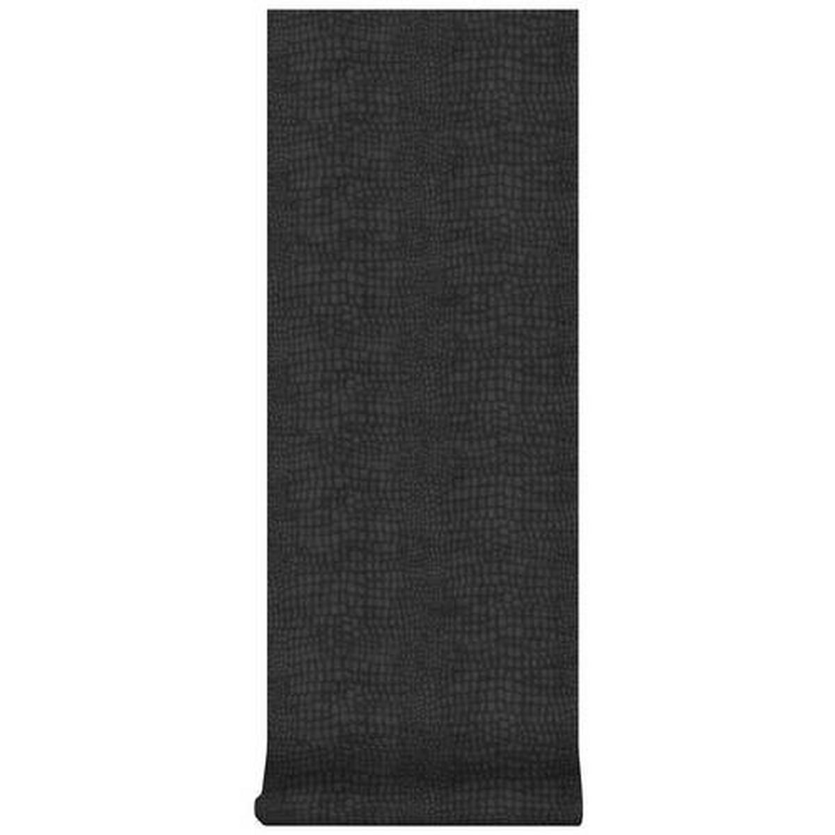 Vliestapete Schwarz, 52x1005 cm - Schwarz, Basics, Papier/Kunststoff (52/1005cm)