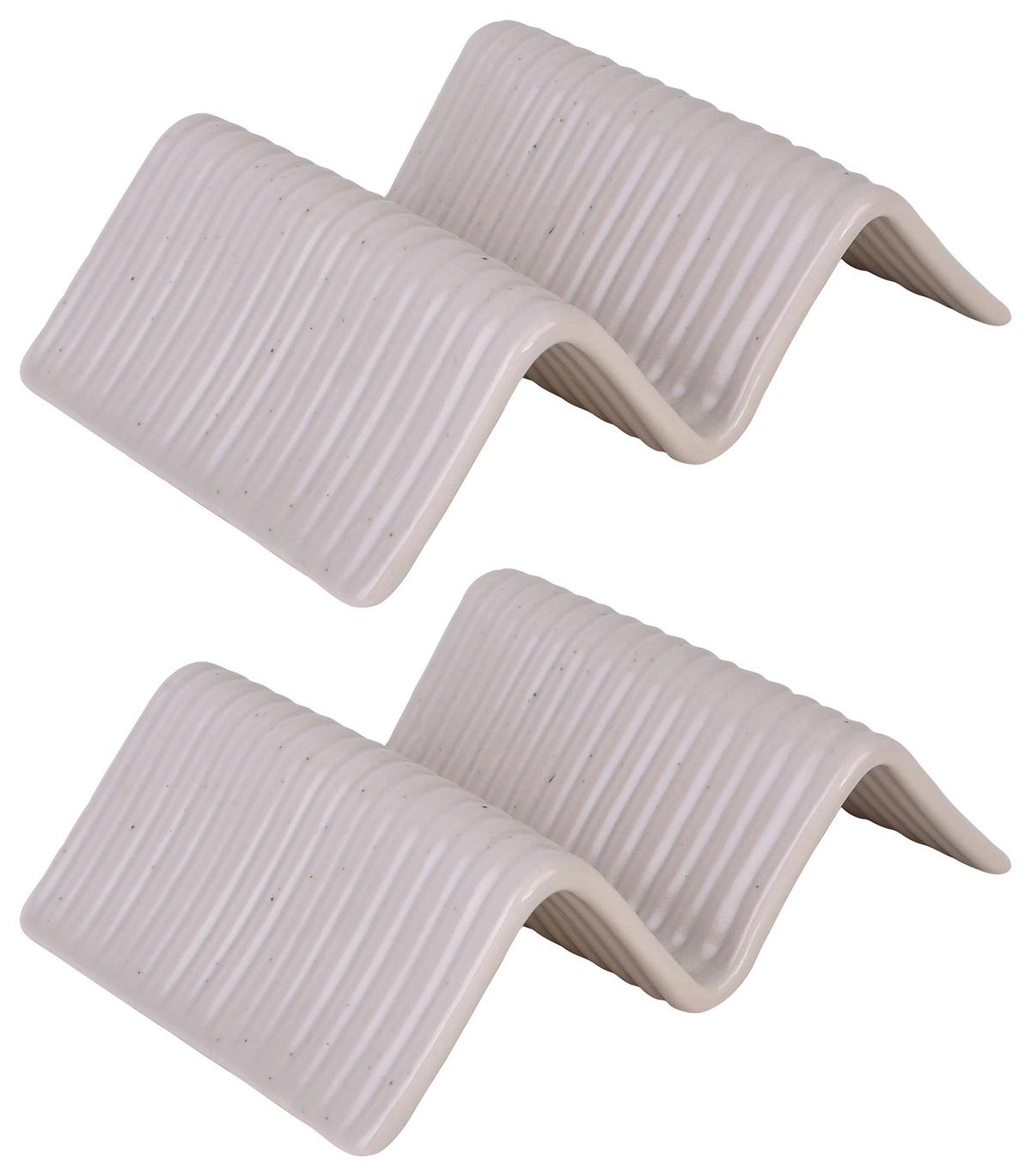 Servierschalenset Keramik Creme 2--Teilig. BxH: 14,5x10,5 cm - Creme, Basics, Keramik (14,5/10,5cm) - Creatable