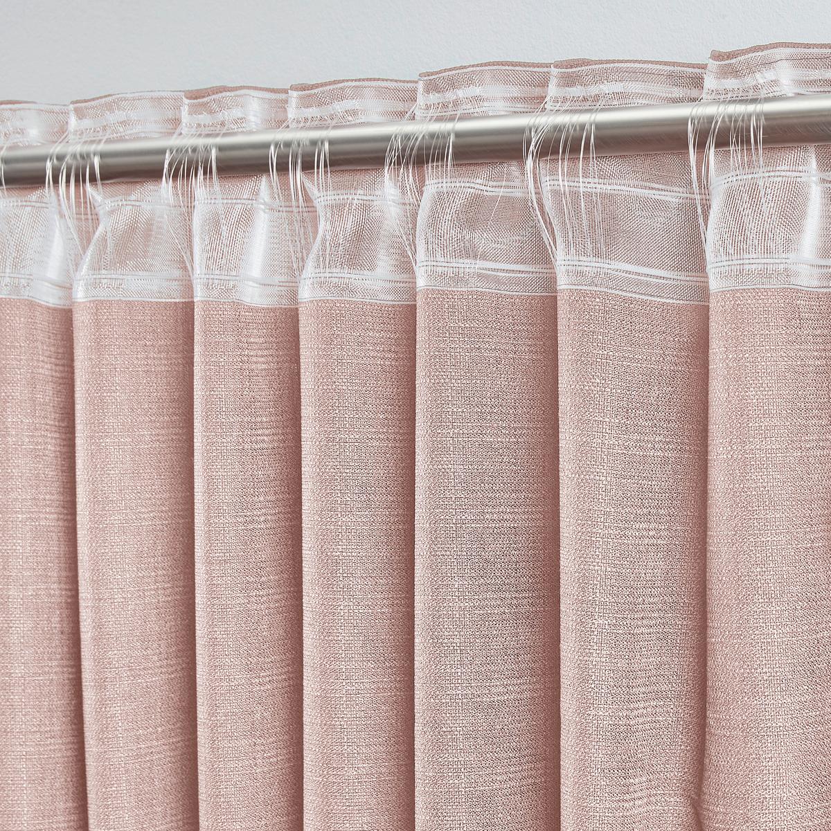 HOTOVÝ ZÁVES LEO, 135/255cm, ružová - ružová, textil (135/255cm) - Premium Living