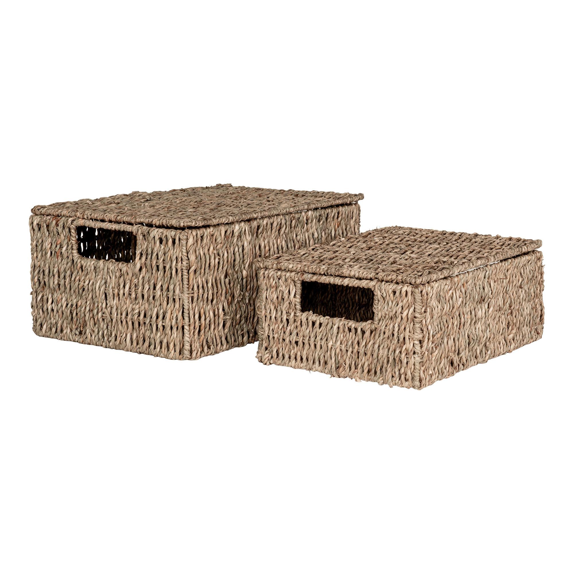 Korbset Venoso Braun 2-teilig - Braun, Design, Holz (28/20/11cm)