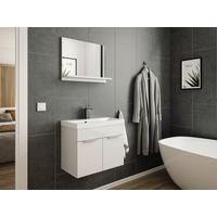 WASCHTISCHKOMBI Slimline Weiß B: 59,5cm - Weiß, Basics, Holzwerkstoff/Stein (59,5cm) - MID.YOU