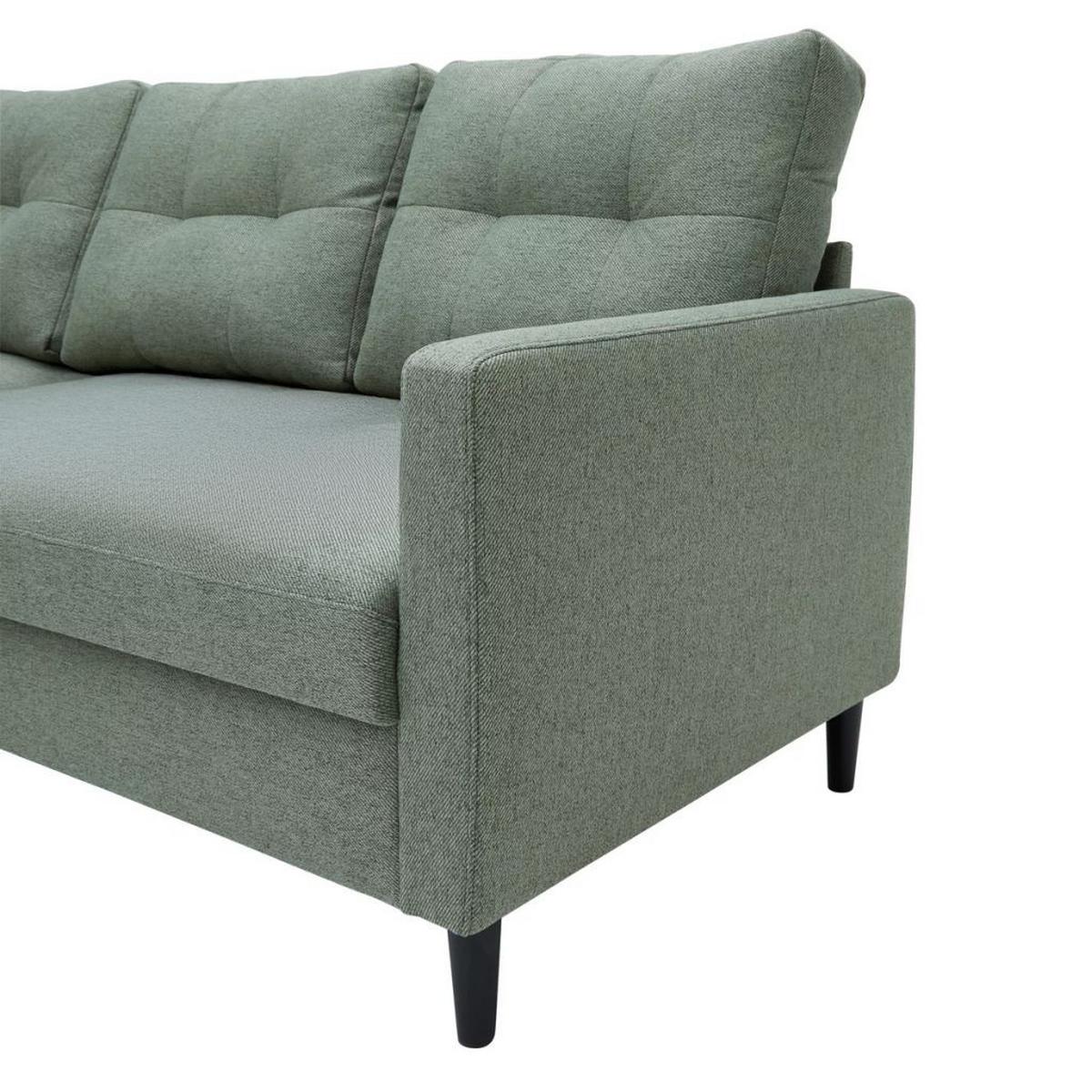 Sedací souprava BERGEN, oboustranná, mátově zelená - mátově zelená, Moderní, kov/dřevo (192/82/138cm) - Based