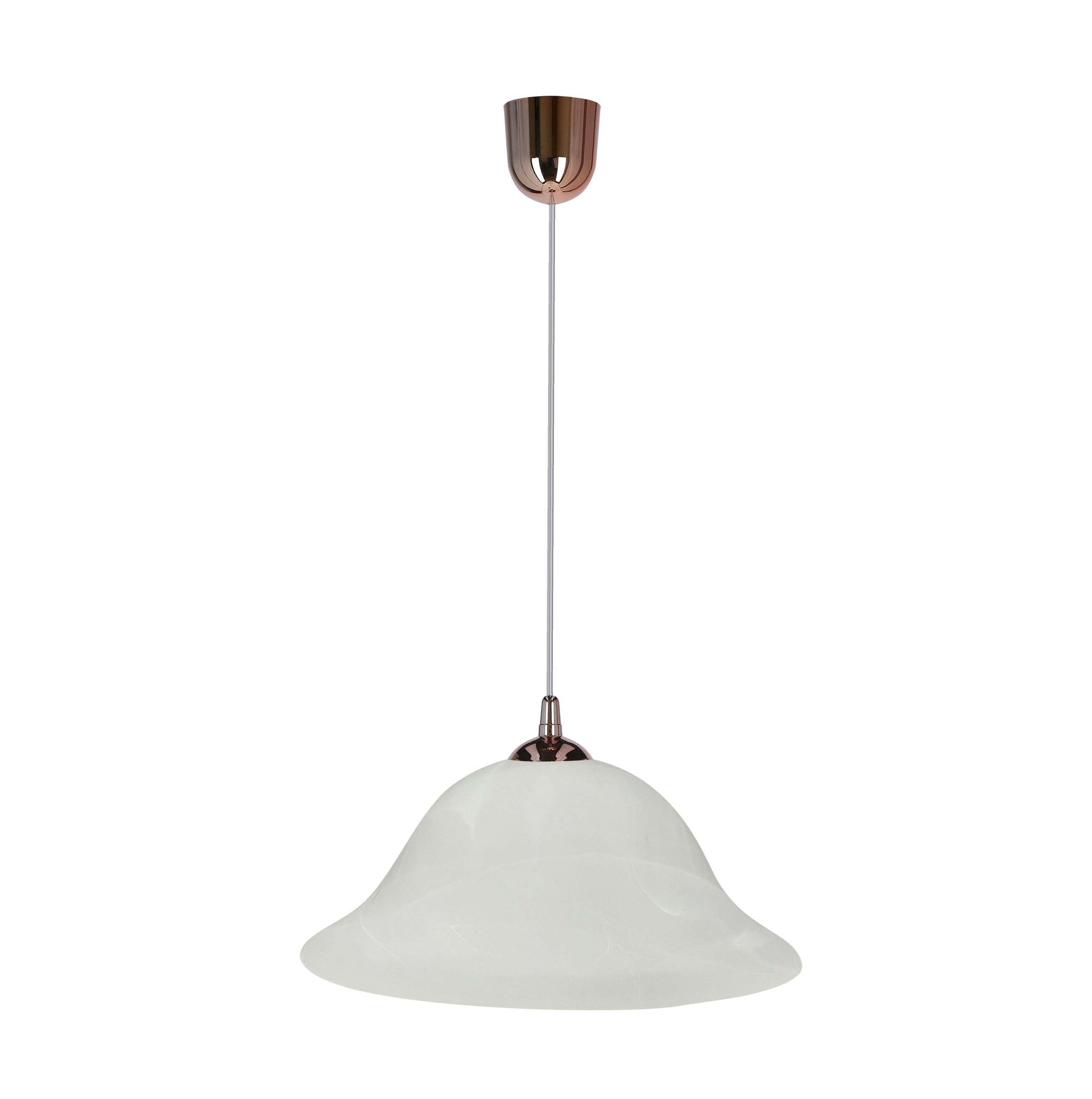 Pendelleuchte 31-24572 Vera - Alabasterfarben/Kupferfarben, KONVENTIONELL, Metall (25/25/70cm)