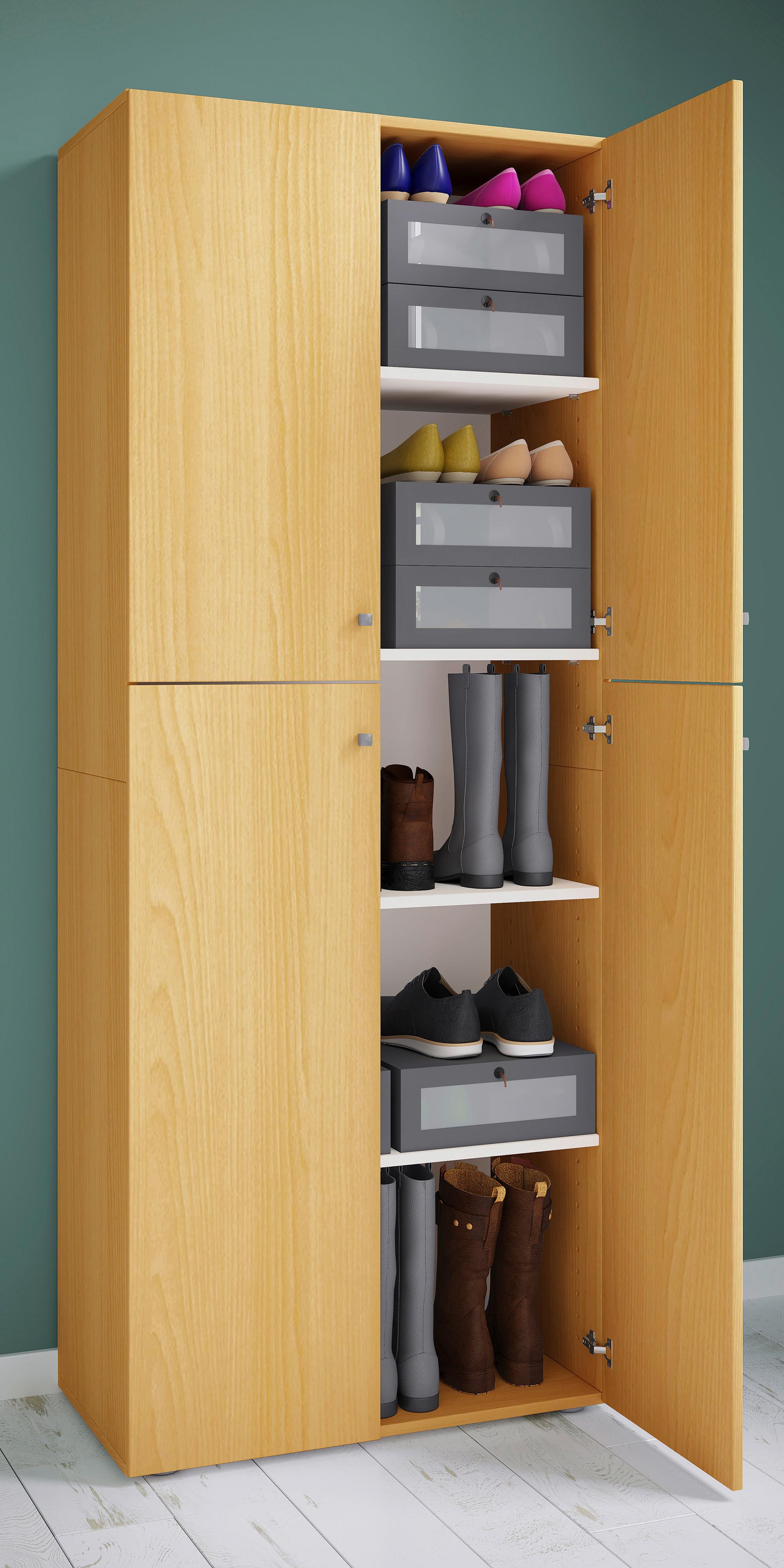 Aktenschrank Lona Buche Dekor B 70cm - Buchefarben, KONVENTIONELL, Holzwerkstoff (70/182/37cm) - MID.YOU