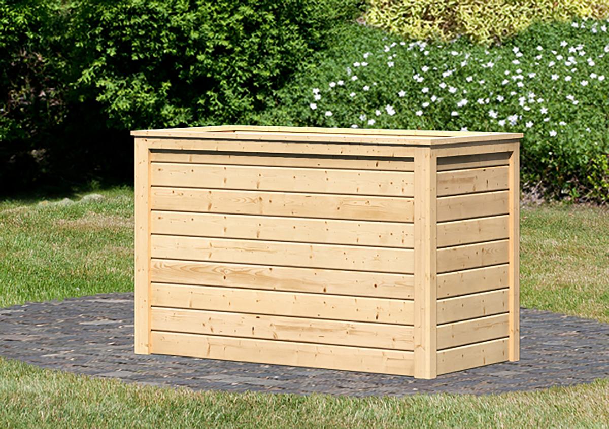 Hochbeet Fichte Massiv BxHxT: 133x82x69 cm Naturfarbe - Naturfarben, MODERN, Holz (133/82/69cm) - Karibu