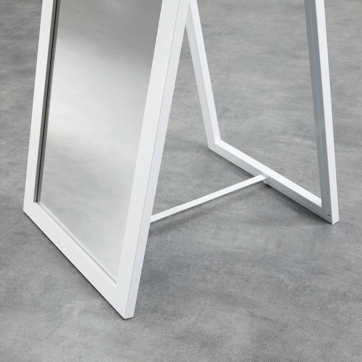 STOJACIE ZRKADLO RIO BIELA - biela, Modern, kompozitné drevo/sklo (36/156/44cm) - Mömax