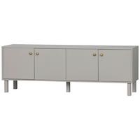 Lowboard Madu Hellgrau B: 160cm - Hellgrau/Grau, Design, Holz (160/56/46cm) - Livetastic