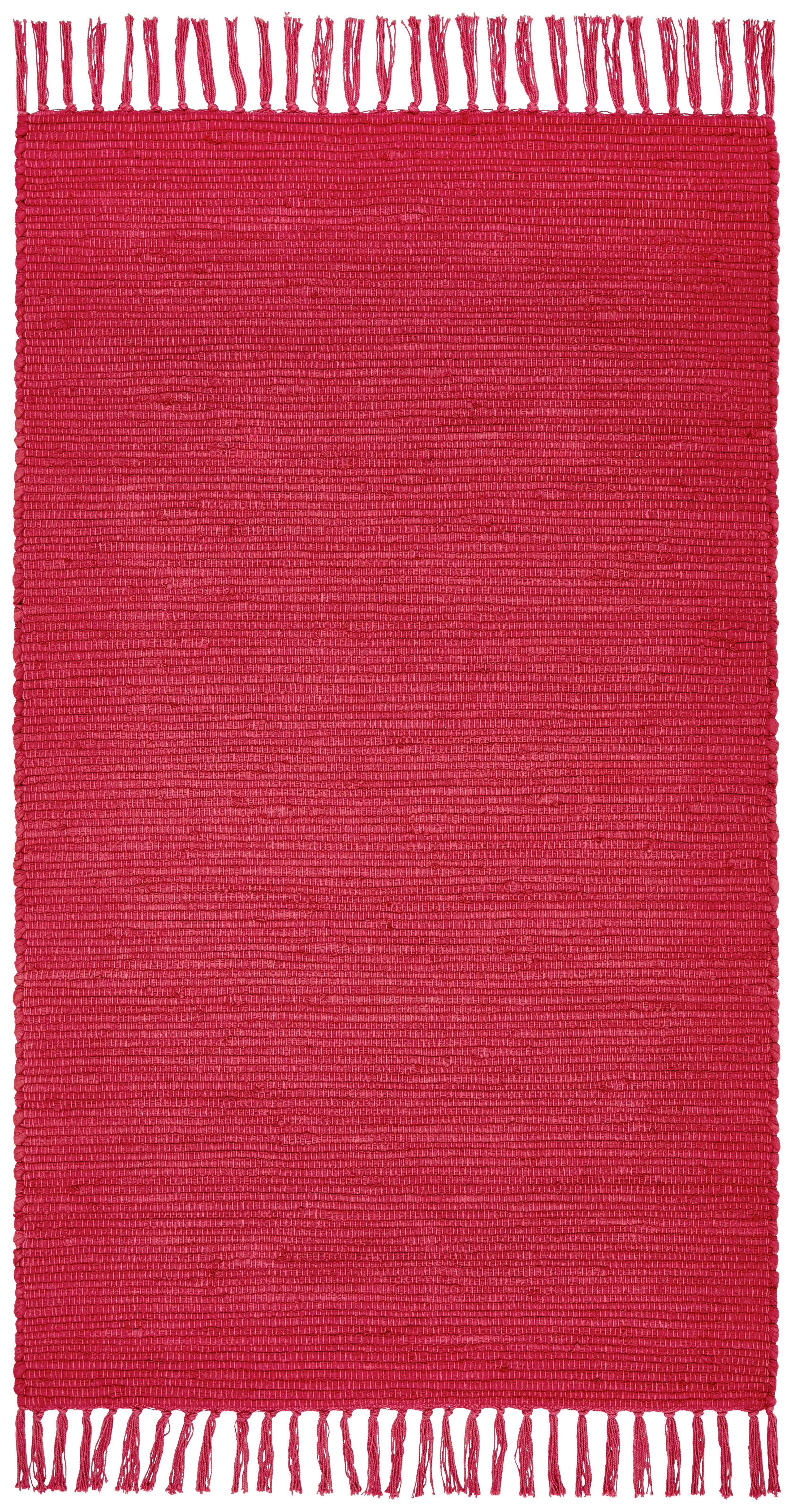 Handwebteppich Annika - Rot, MODERN, Textil (70/120cm) - James Wood