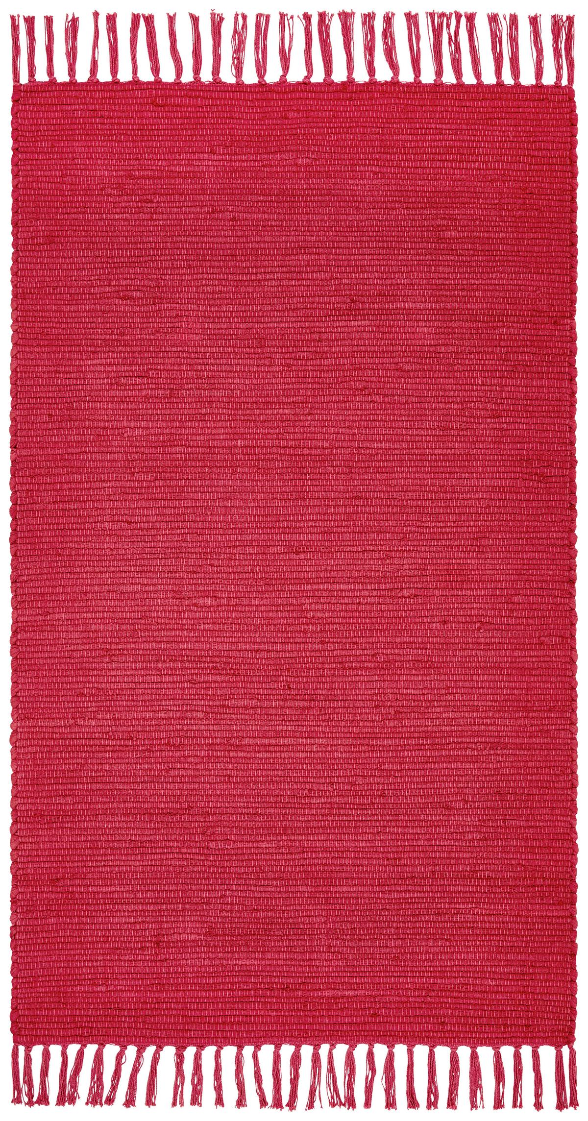 Handwebteppich Annika - Rot, MODERN, Textil (70/120cm) - James Wood
