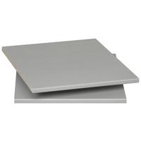 Einlegeböden 2er-Set für Schrank 43x1x50 cm - Grau, MODERN, Holzwerkstoff (43/1/50cm) - MID.YOU