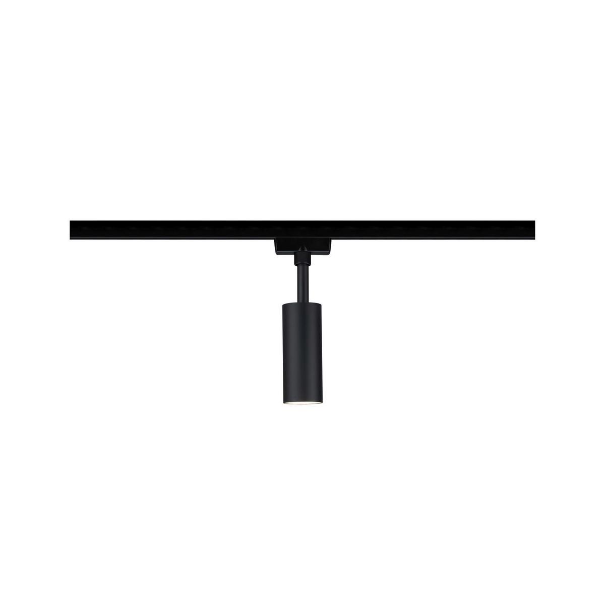 Schienensystem Urail Strahler 96917 Schwarz Matt, 1-Flammig - Schwarz, Design, Kunststoff/Metall (4,2/18,6/10,5cm) - Paulmann