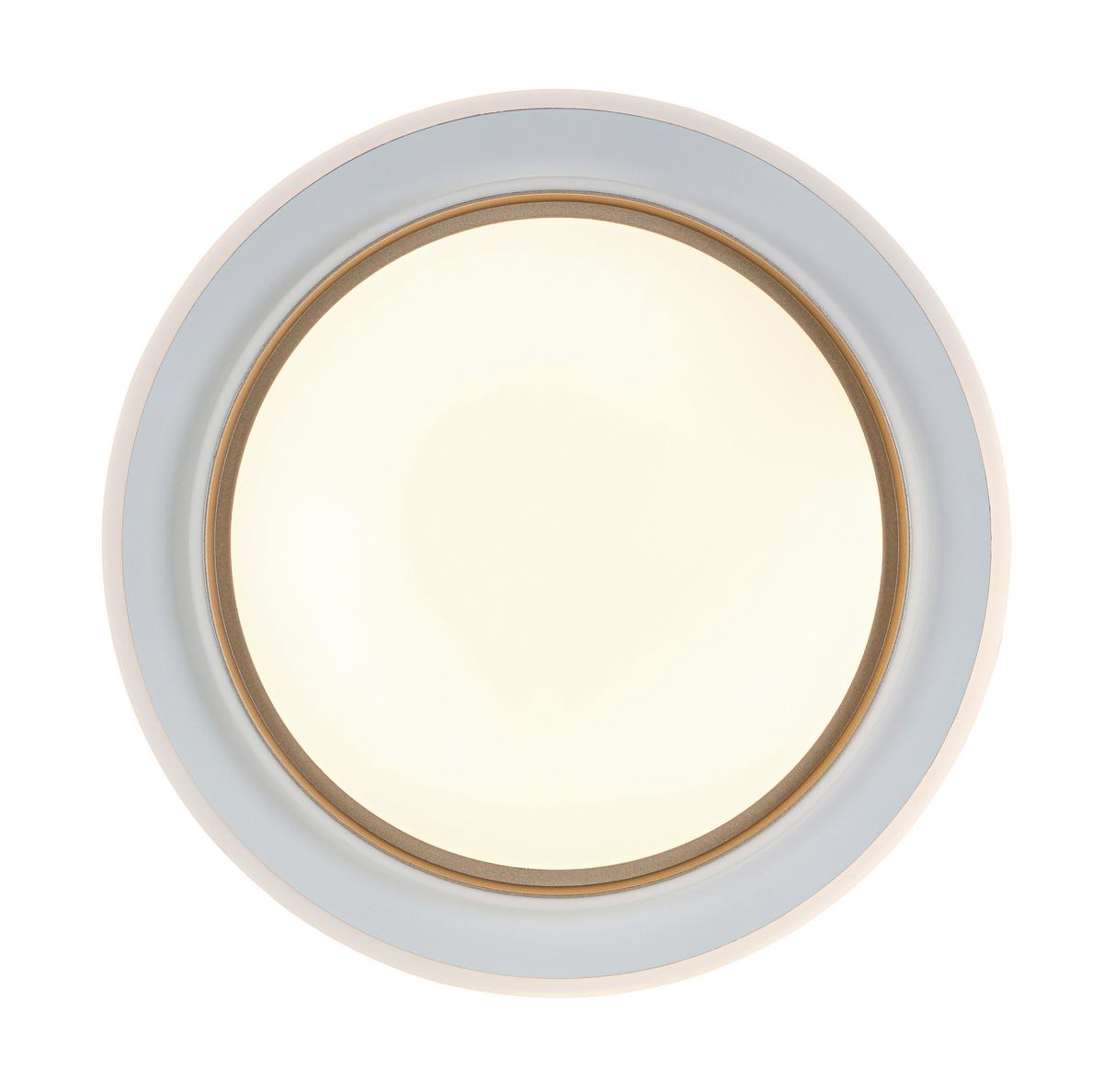 LED-Deckenleuchte Clara - Champagner/Weiß, Basics, Kunststoff/Metall (46/5,5cm) - Luca Bessoni