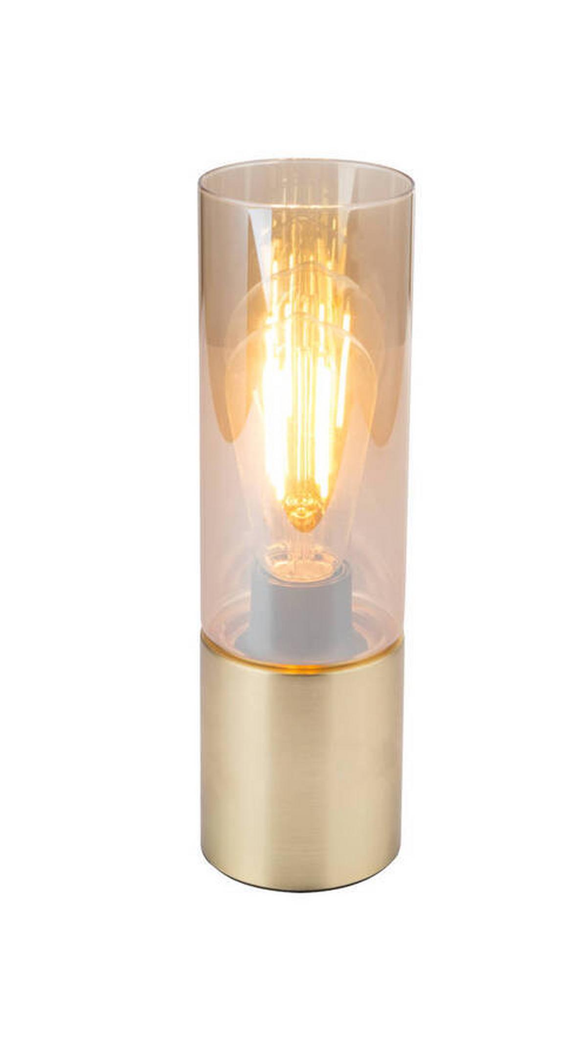 Tischlampe Annika Messingfarben Touchsystem - Messingfarben, Basics, Glas/Metall (9/30cm) - Globo