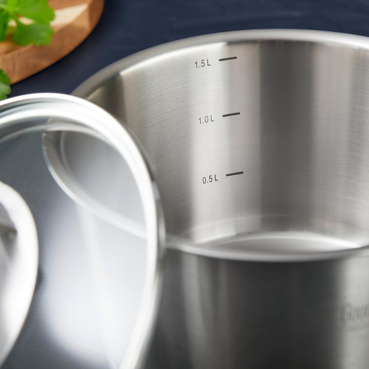 Rajnica Silver Line, 1,6l - číra/farba ušľachtilej ocele, Konventionell, kov/sklo (16/9,5cm) - Gourmesto