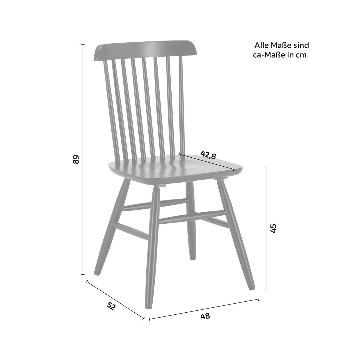 Sada židlí z masivu PEDRO černá 2ks - černá, Moderní, dřevo (48/89/52cm) - Bessagi Home